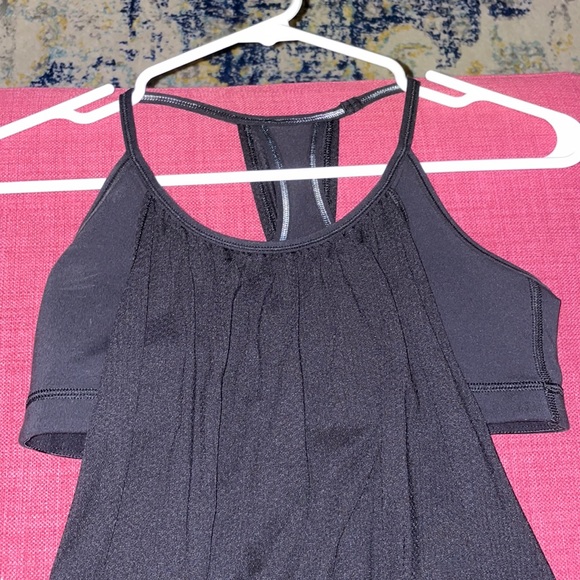 Lululemon No Limits Tank Black No Limit Top Tank Built-in Bra - Picture 5 of 7